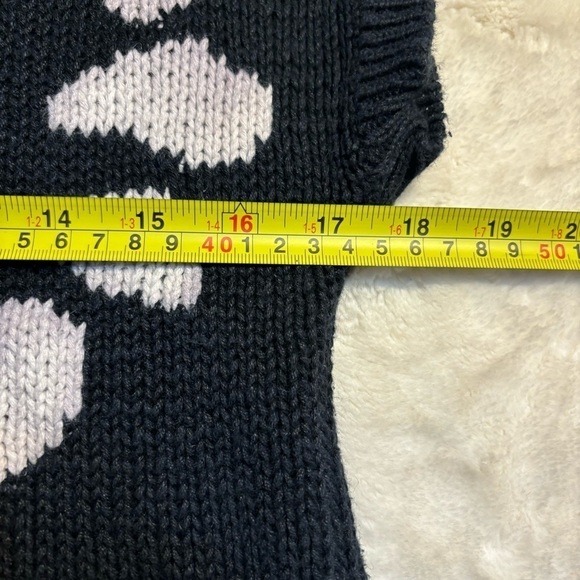 Laurente Rome Paris Sweater Large Black White Design Short-Sleeve Sweater Vest - Picture 15 of 15